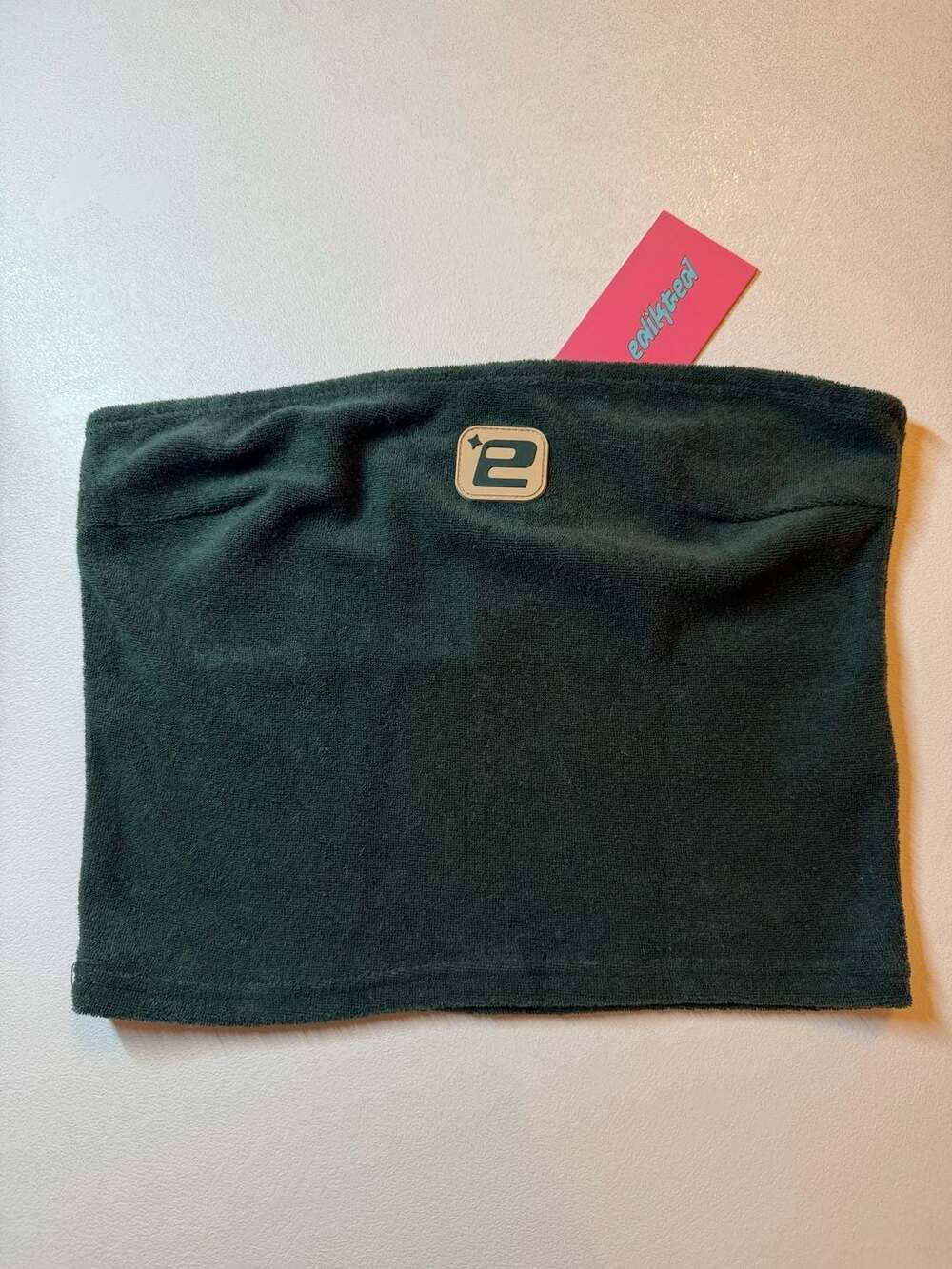Edikted S11941 Green Terry Cloth Tube Top Size XS